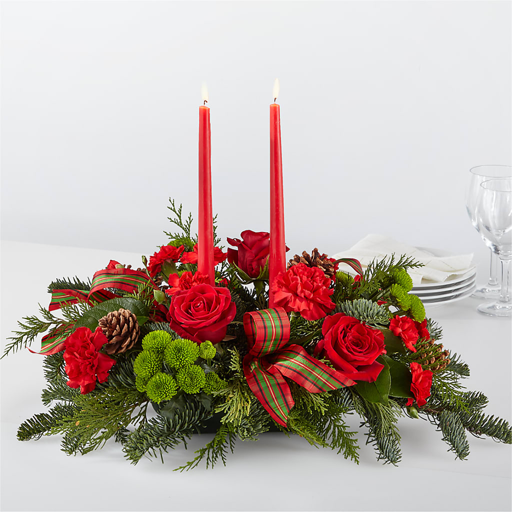By the Candlelight Centerpiece – Jerome Florist, Bronx NY
