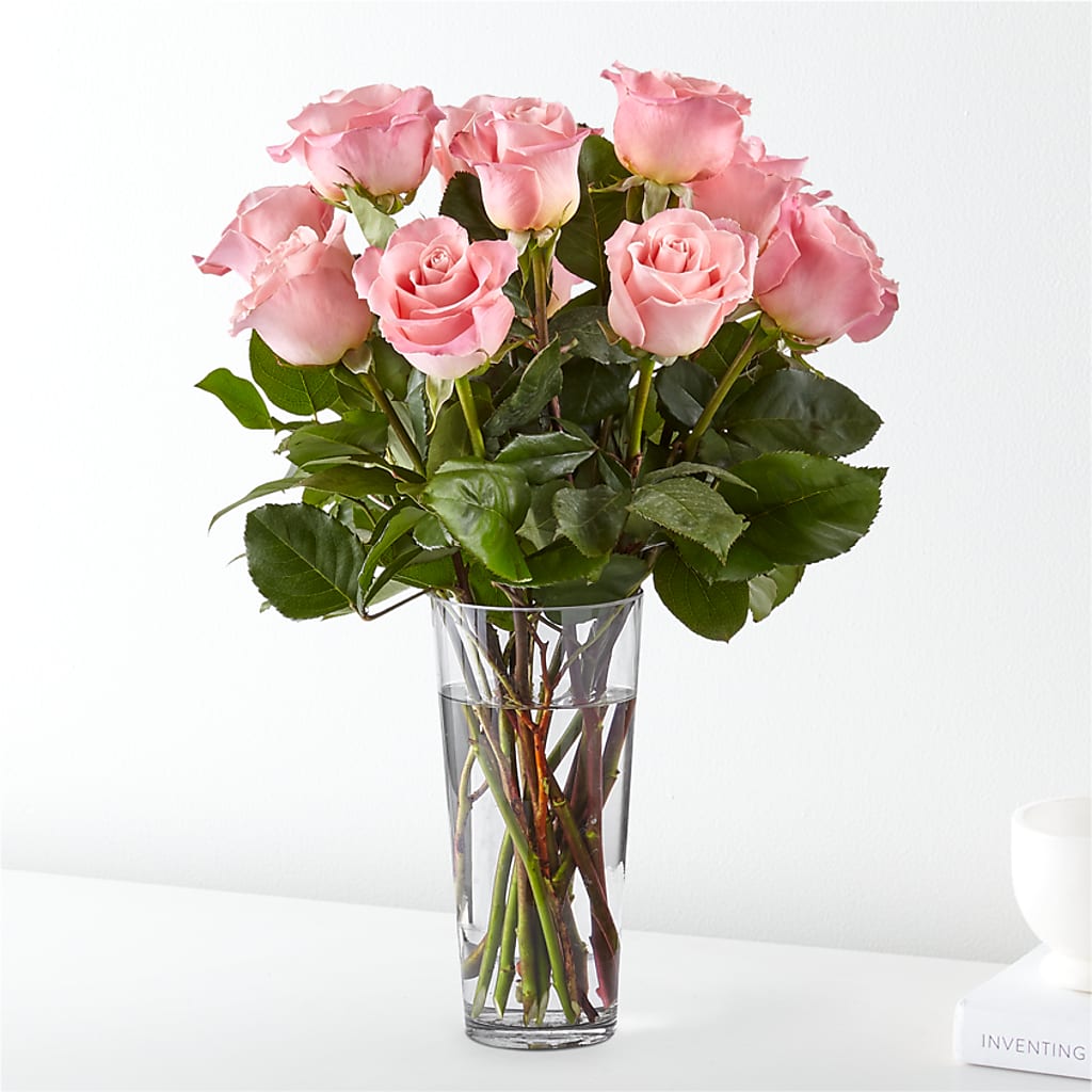 Long Stem Pink Rose Bouquet – Jerome Florist, Bronx NY