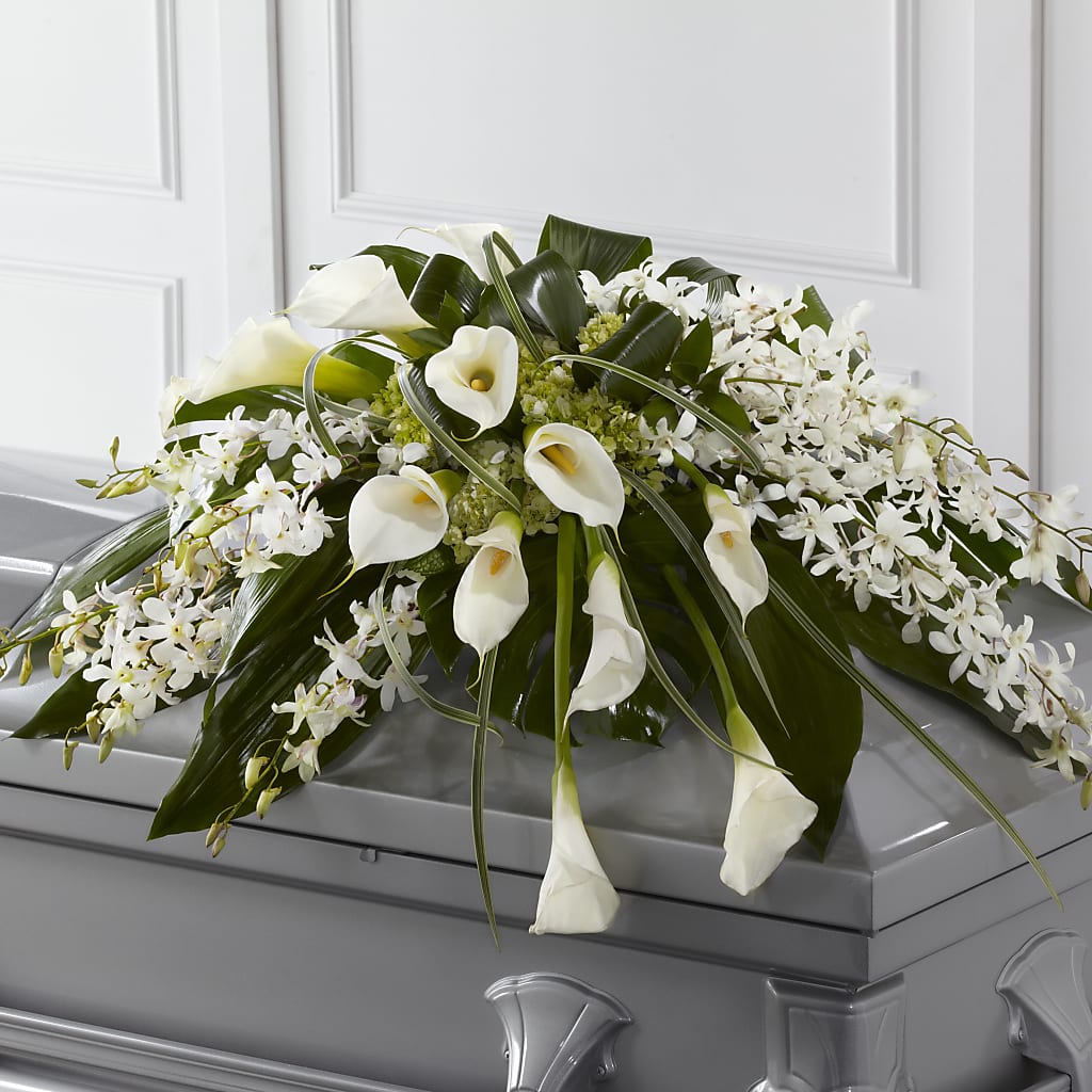 Angel Wings Casket Spray – Jerome Florist, Bronx NY