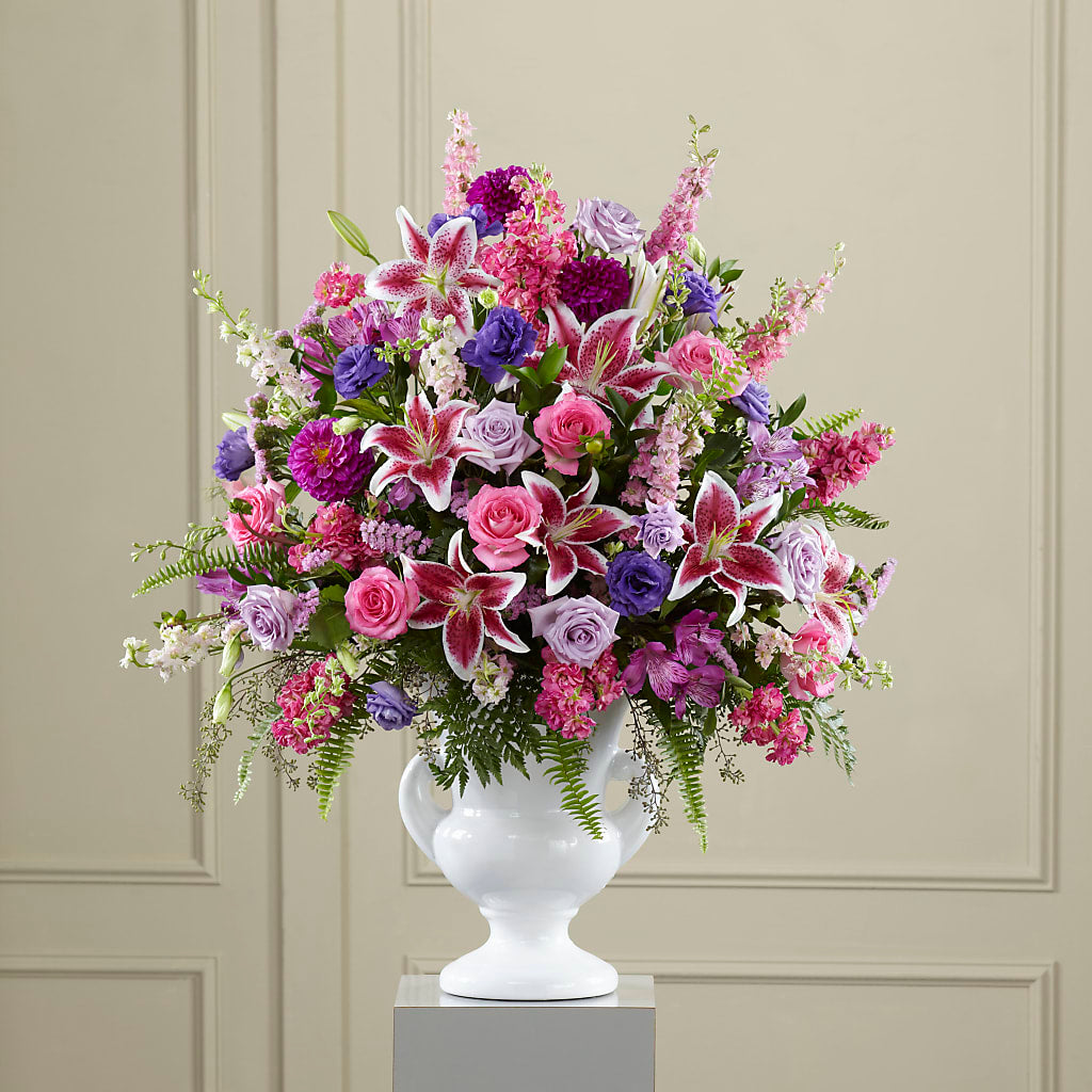 Peaceful Tribute Arrangement – Jerome Florist, Bronx NY