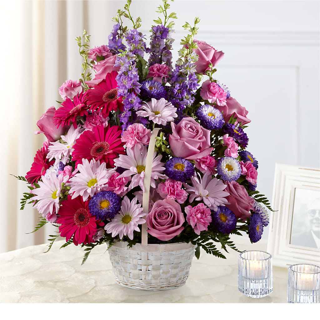 Pastel Peace Basket – Jerome Florist, Bronx NY