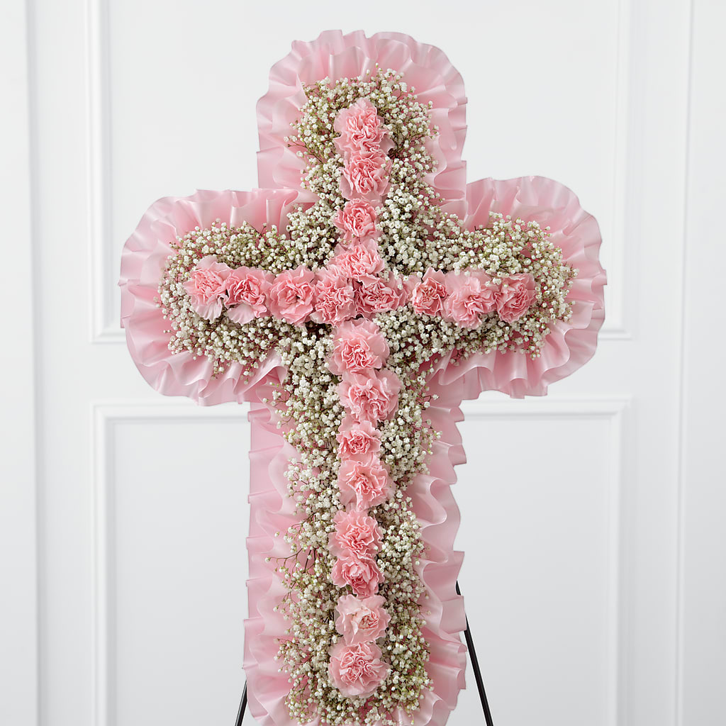 Angel's Cross Easel – Jerome Florist, Bronx NY