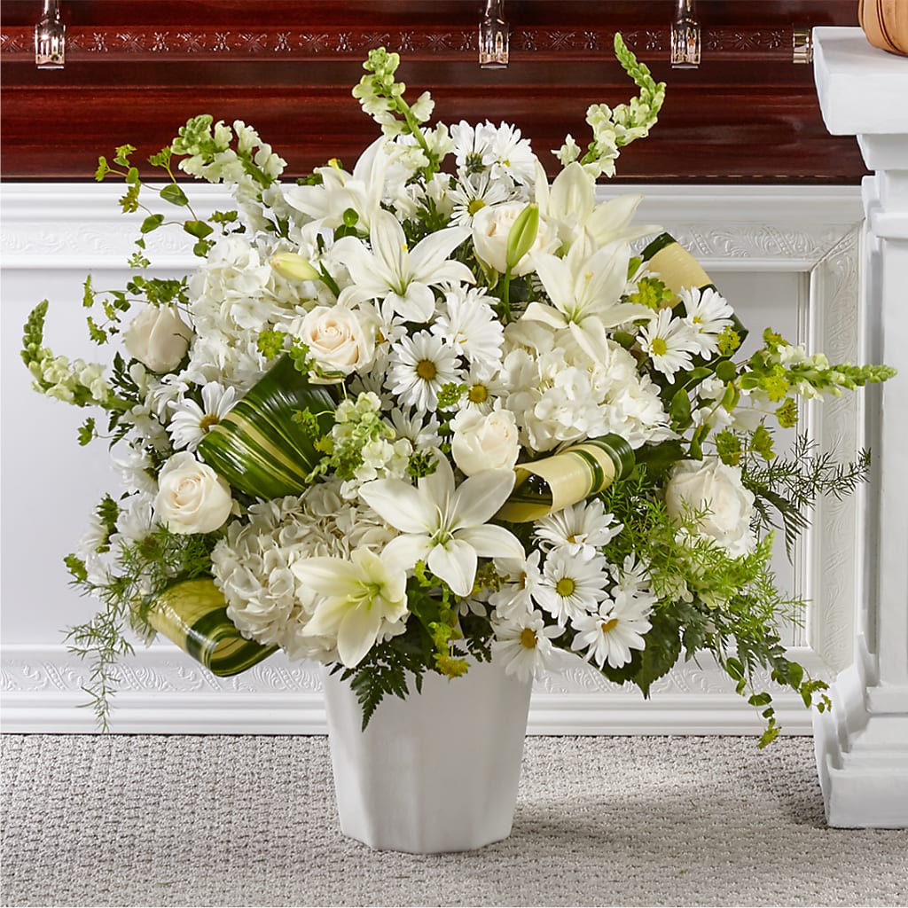 Thoughts of Tranquility Floor Basket – Jerome Florist, Bronx NY
