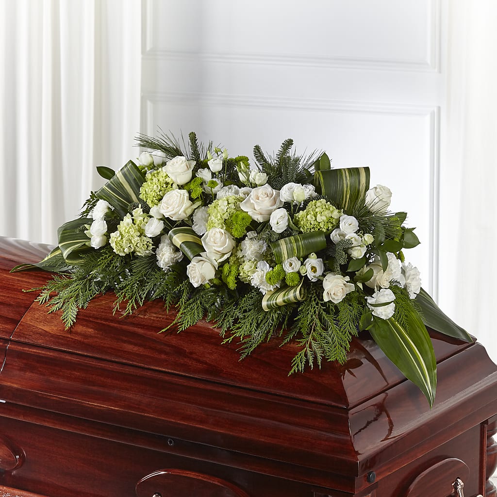 Hopeful Gesture Casket Spray – Jerome Florist, Bronx NY
