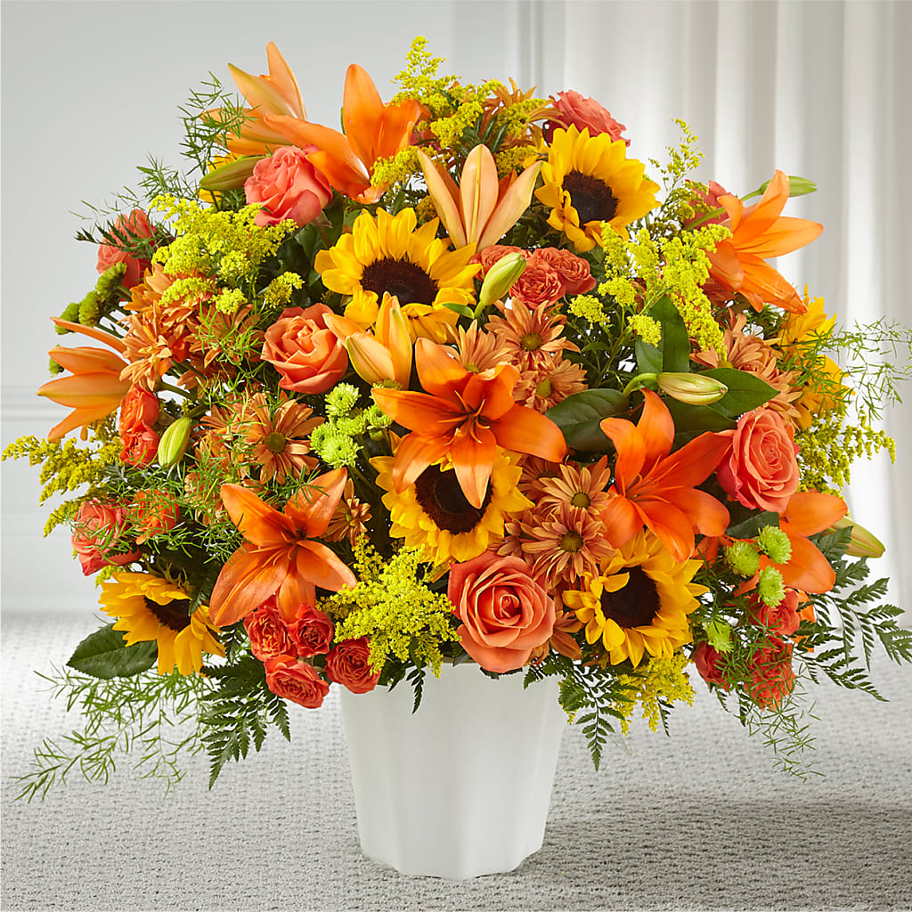 Harvest Thoughts Floor Basket – Jerome Florist, Bronx NY