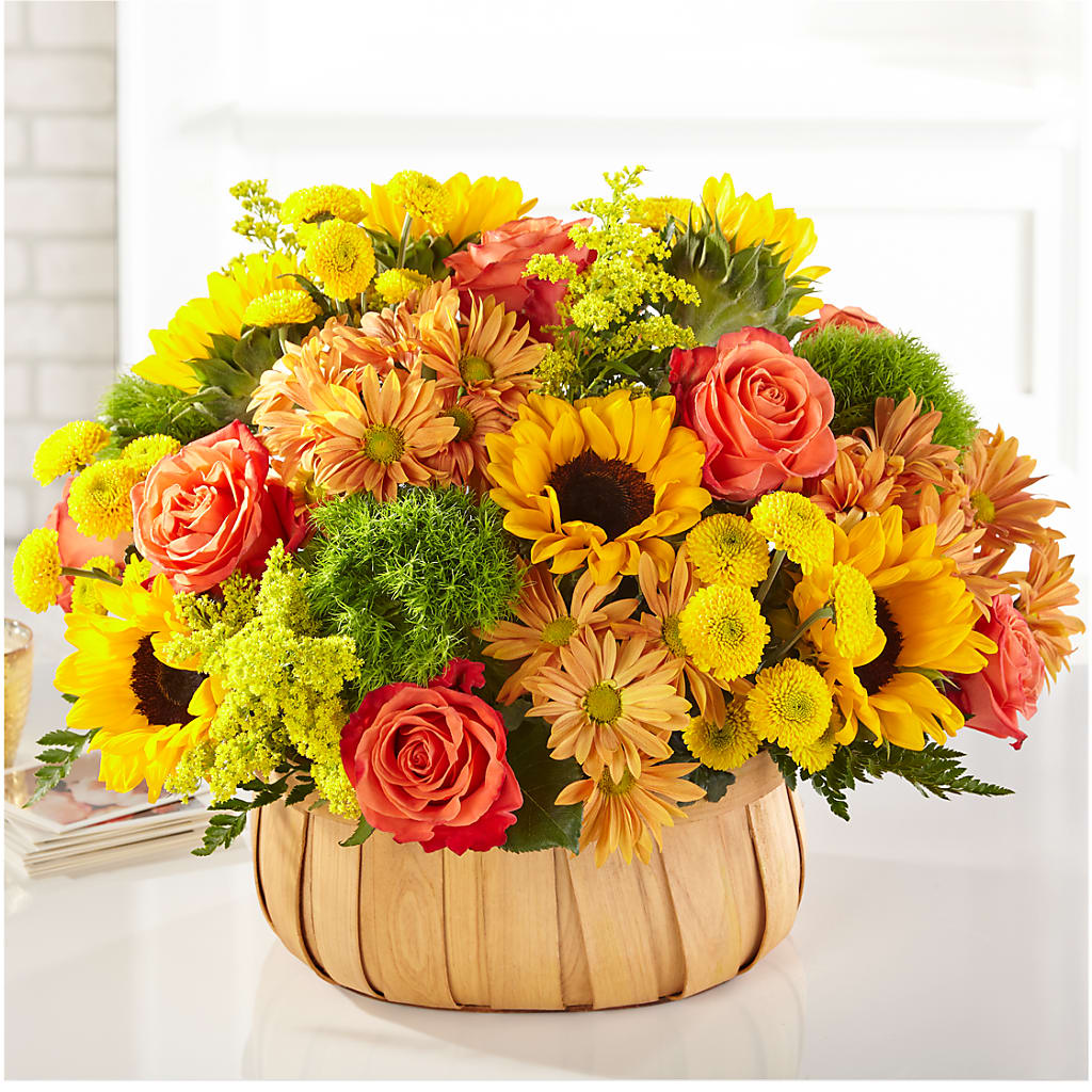 Harvest Sunflower Basket – Jerome Florist, Bronx NY