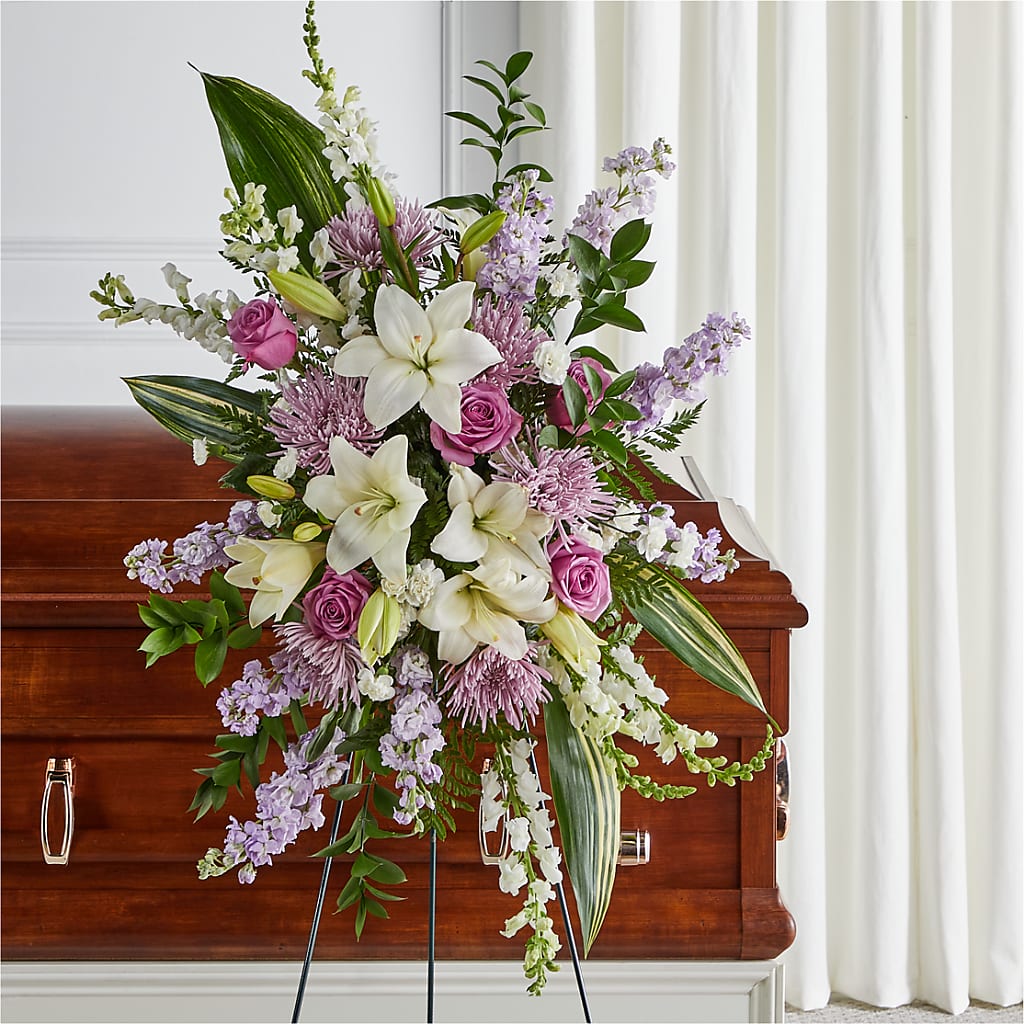 Grateful Hearts Standing Spray – Jerome Florist, Bronx NY