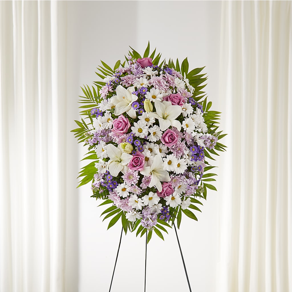 Surrounded by Love Standing Spray – Jerome Florist, Bronx NY