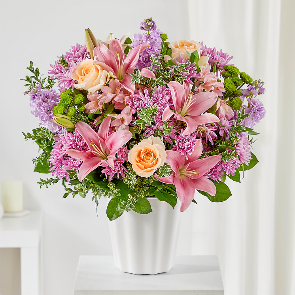 Supportive Embrace Tabletop Basket – Jerome Florist, Bronx NY