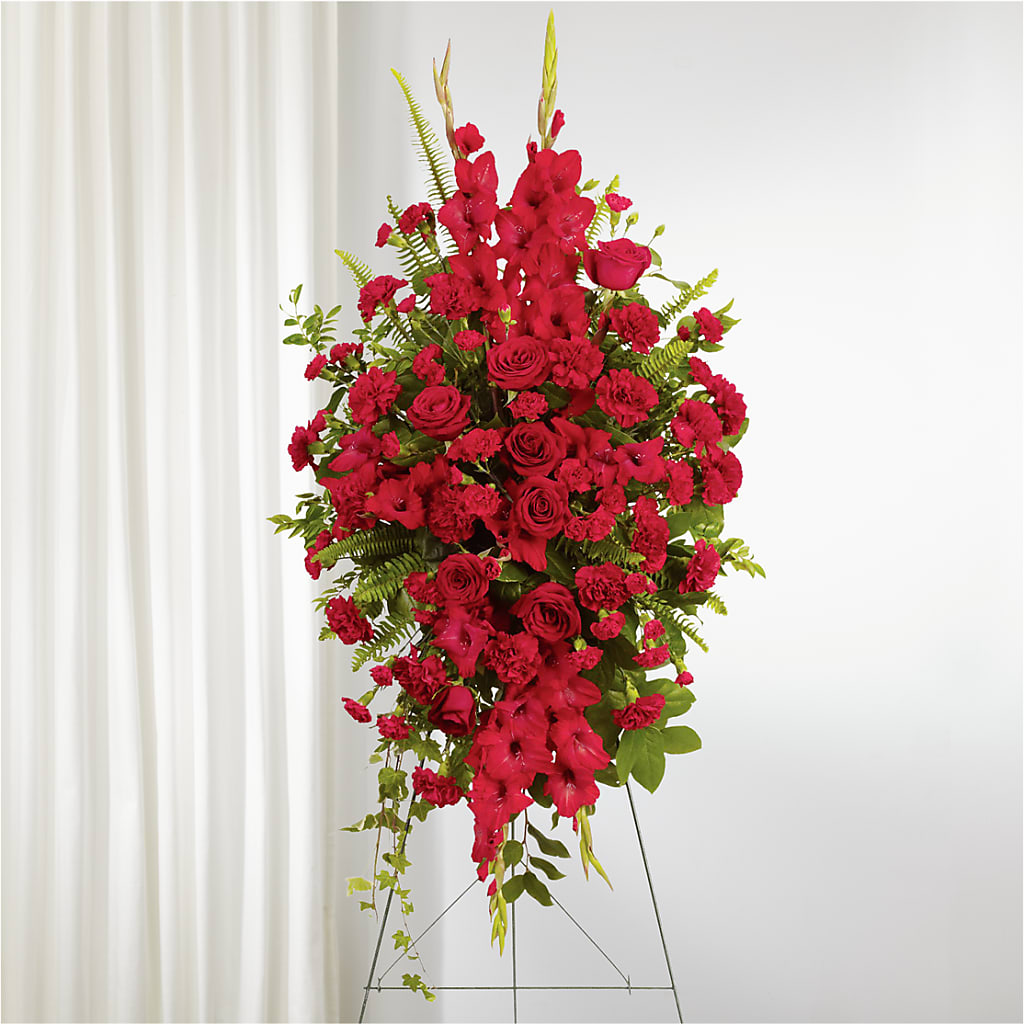 From the Heart Standing Spray – Jerome Florist, Bronx NY