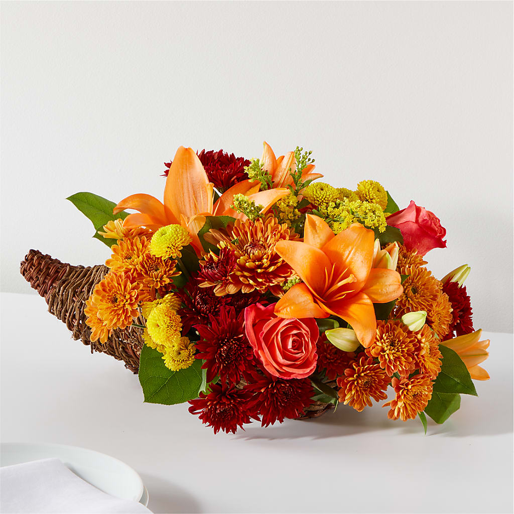 Bouquet of Blessings Cornucopia – Jerome Florist, Bronx NY