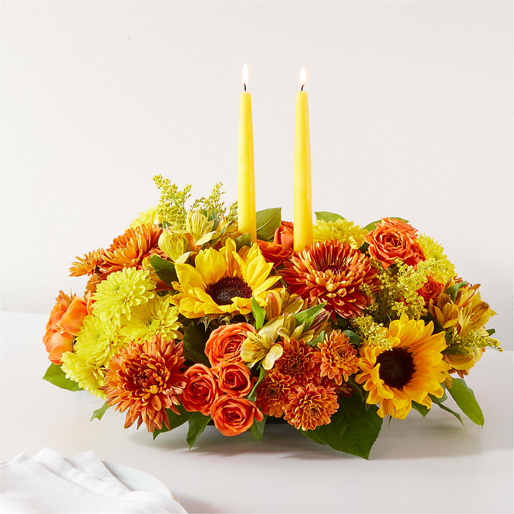 Autumn Harmony Centerpiece – Jerome Florist, Bronx NY