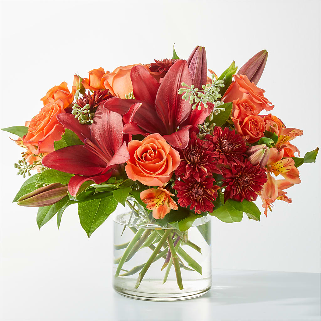 Crimson Leaves Bouquet – Jerome Florist, Bronx NY