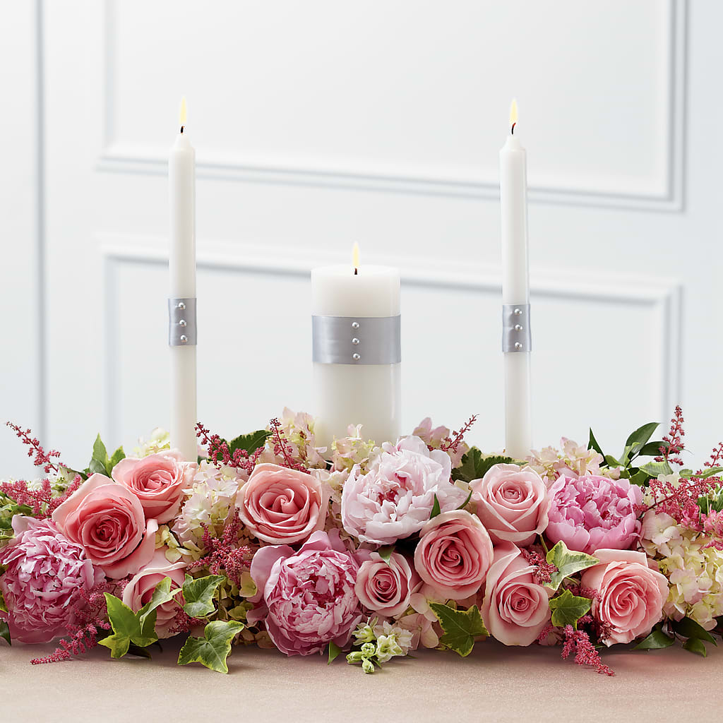 Worldwide Romance Unity Candle Arrangement – Jerome Florist, Bronx NY