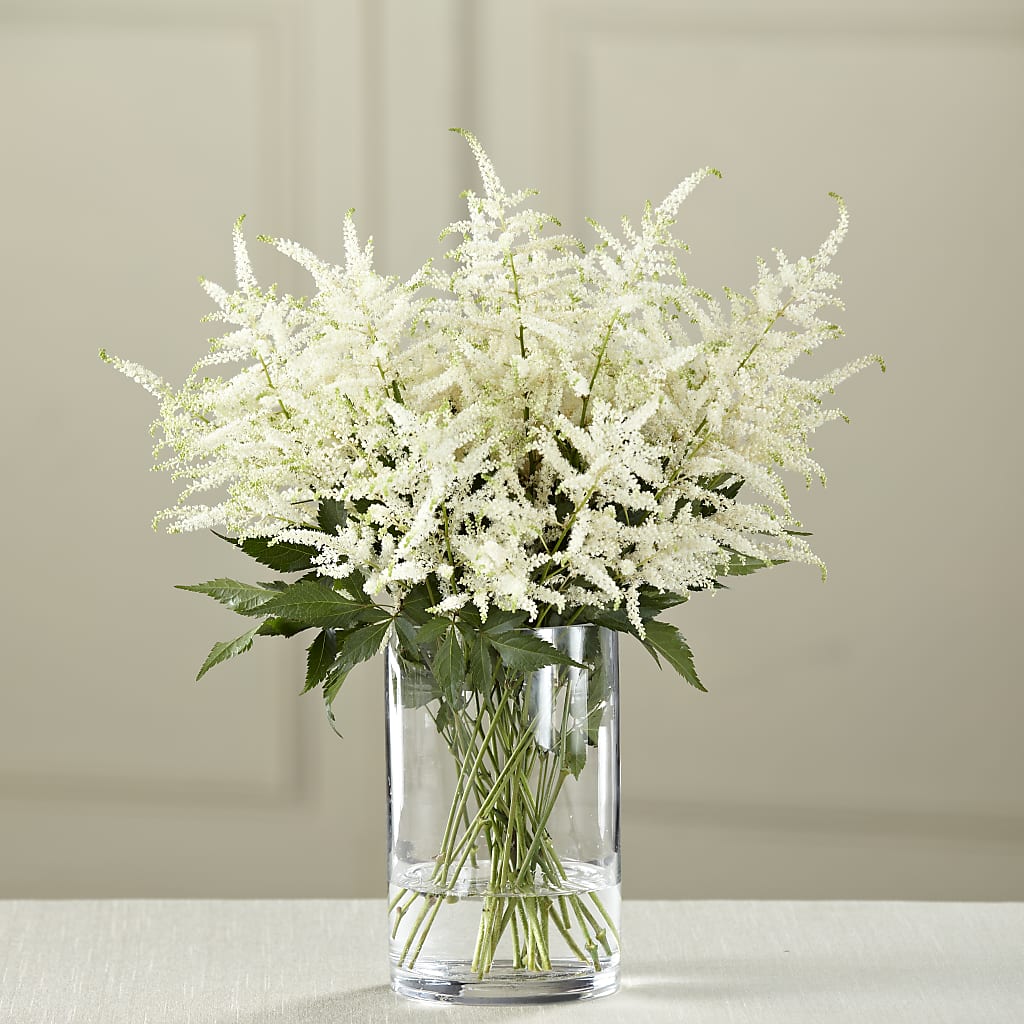 White Astilbe Bouquet – Jerome Florist, Bronx NY