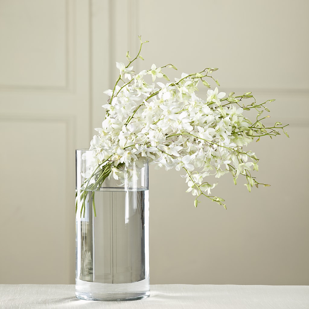White Dendrobium Bouquet – Jerome Florist, Bronx NY