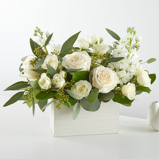 Fresh Linen Box Bouquet –  Jerome Florist, Bronx NY