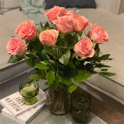 Long Stem Pink Rose Bouquet –  Jerome Florist, Bronx NY
