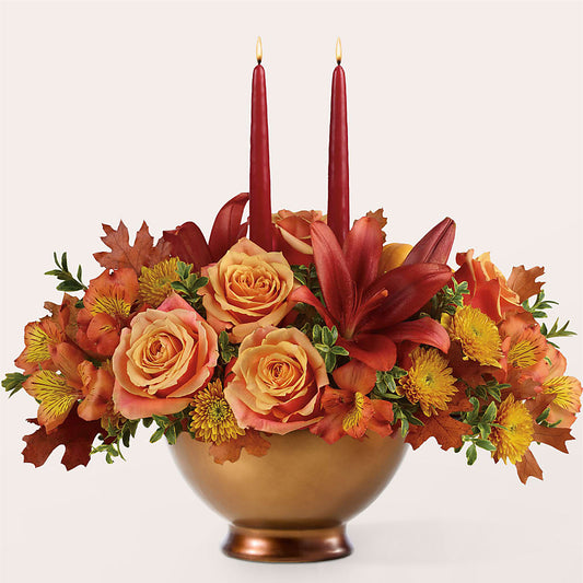 Harvest Table Centerpiece –  Jerome Florist, Bronx NY