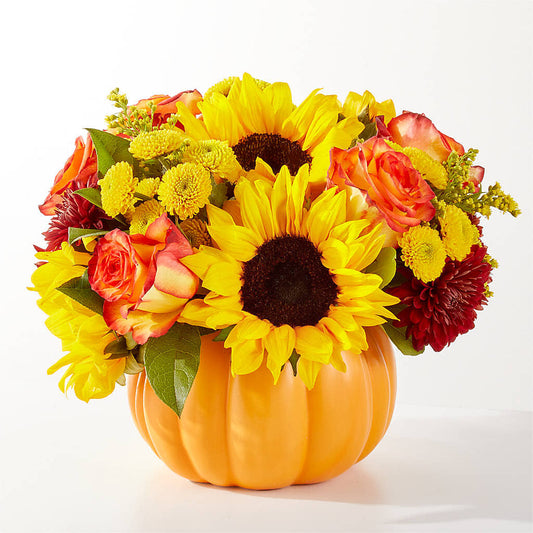 Golden Gourd Pumpkin Bouquet –  Jerome Florist, Bronx NY
