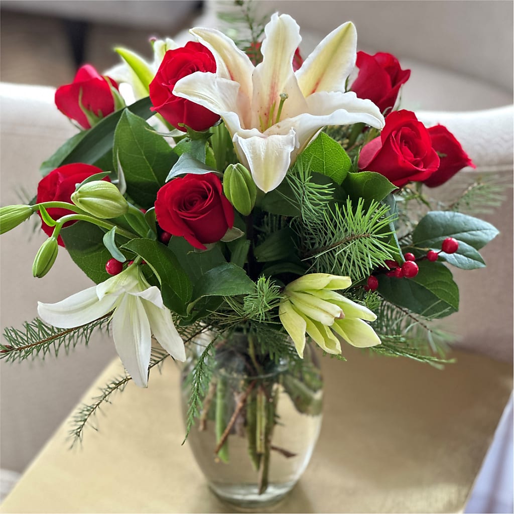 Sparkling Snowflakes Bouquet –  Jerome Florist, Bronx NY