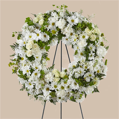 Faithful Wishes Wreath –  Jerome Florist, Bronx NY