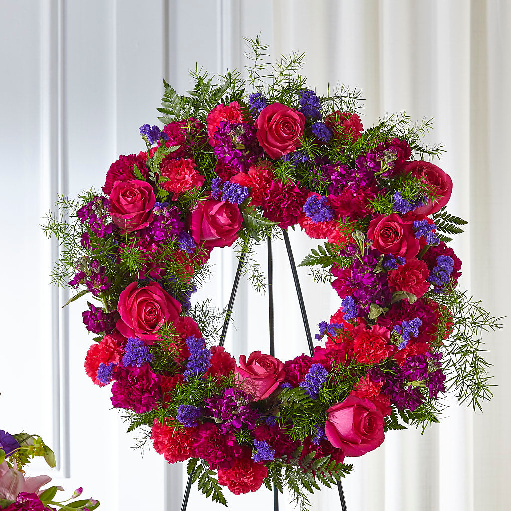 Calming Colors Wreath –  Jerome Florist, Bronx NY
