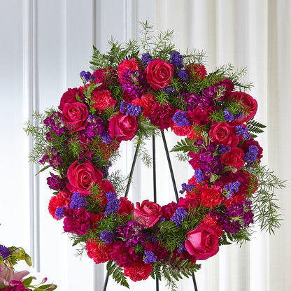 Calming Colors Wreath –  Jerome Florist, Bronx NY