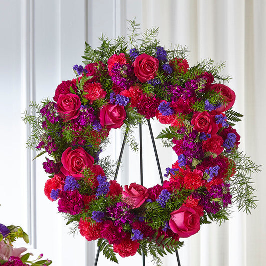 Calming Colors Wreath –  Jerome Florist, Bronx NY