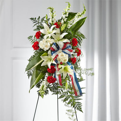Stars of Life Standing Spray –  Jerome Florist, Bronx NY