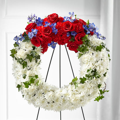 Patriotic Passion Wreath –  Jerome Florist, Bronx NY