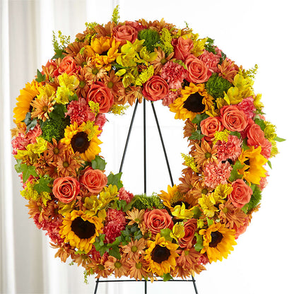 Autumnal Memories Wreath (Standard) –  Jerome Florist, Bronx NY
