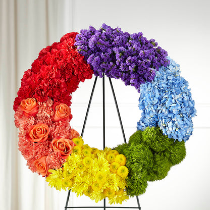 Circle of Love Wreath –  Jerome Florist, Bronx NY