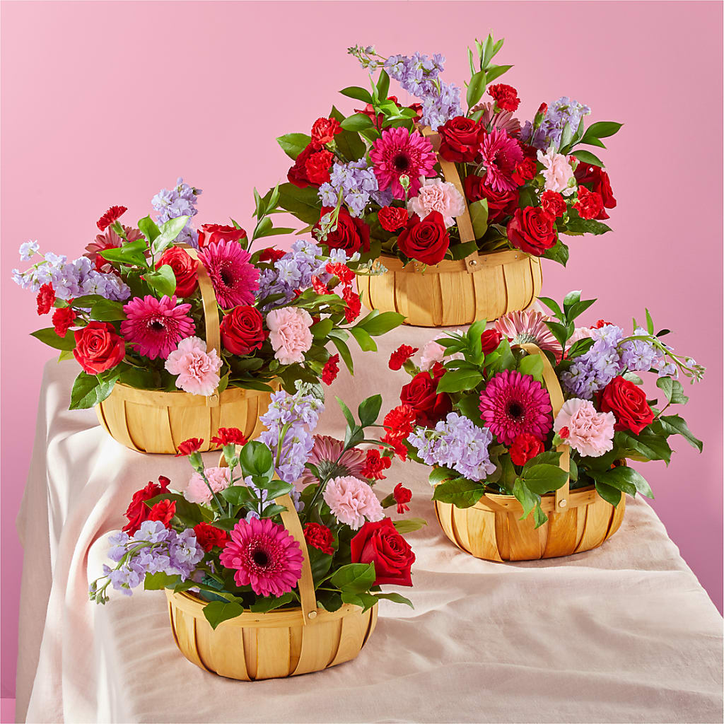Pink Picnic Basket –  Jerome Florist, Bronx NY