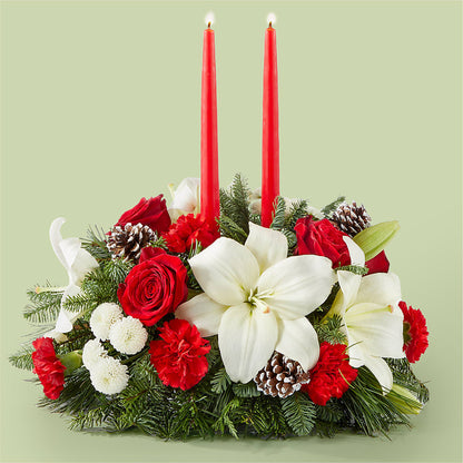Seasonal Festivities Centerpiece –  Jerome Florist, Bronx NY