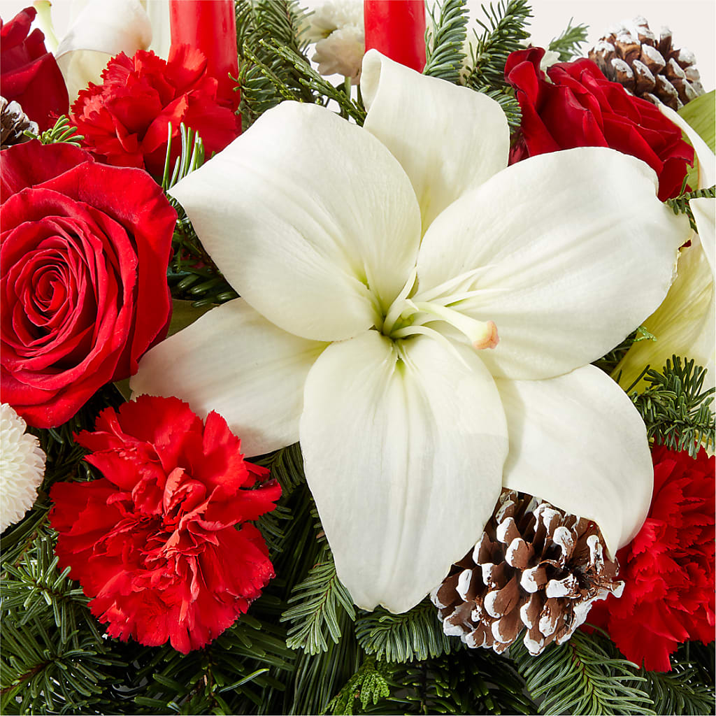 Seasonal Festivities Centerpiece –  Jerome Florist, Bronx NY