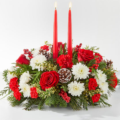 Holiday Soiree Centerpiece –  Jerome Florist, Bronx NY