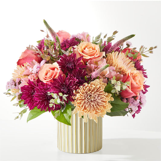 Berry Cobbler Bouquet with Ivory Vase –  Jerome Florist, Bronx NY