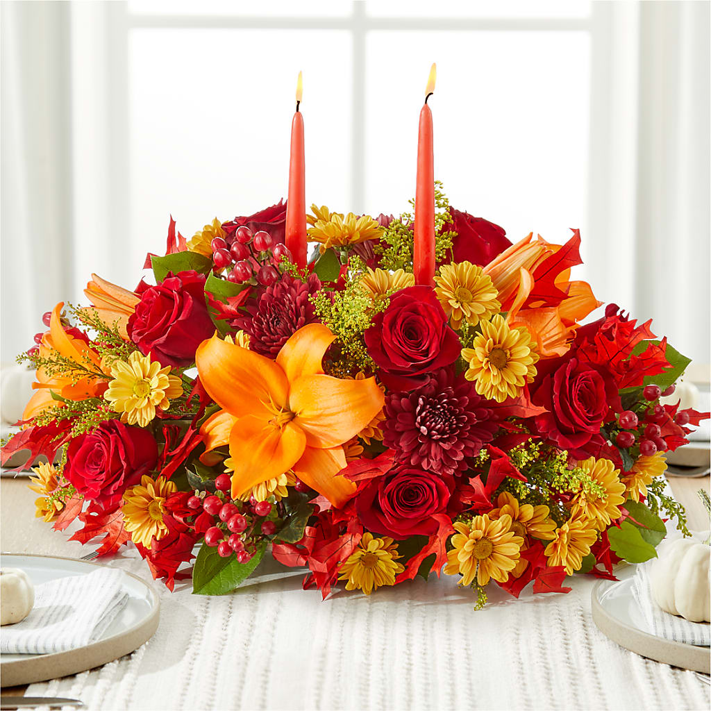 Autumn's Embrace Centerpiece –  Jerome Florist, Bronx NY