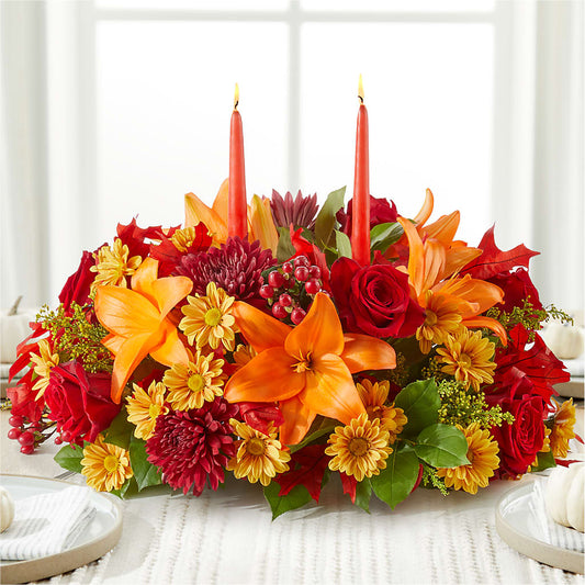 Autumn's Embrace Centerpiece –  Jerome Florist, Bronx NY