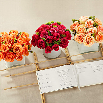 Dawn Rose Centerpiece –  Jerome Florist, Bronx NY